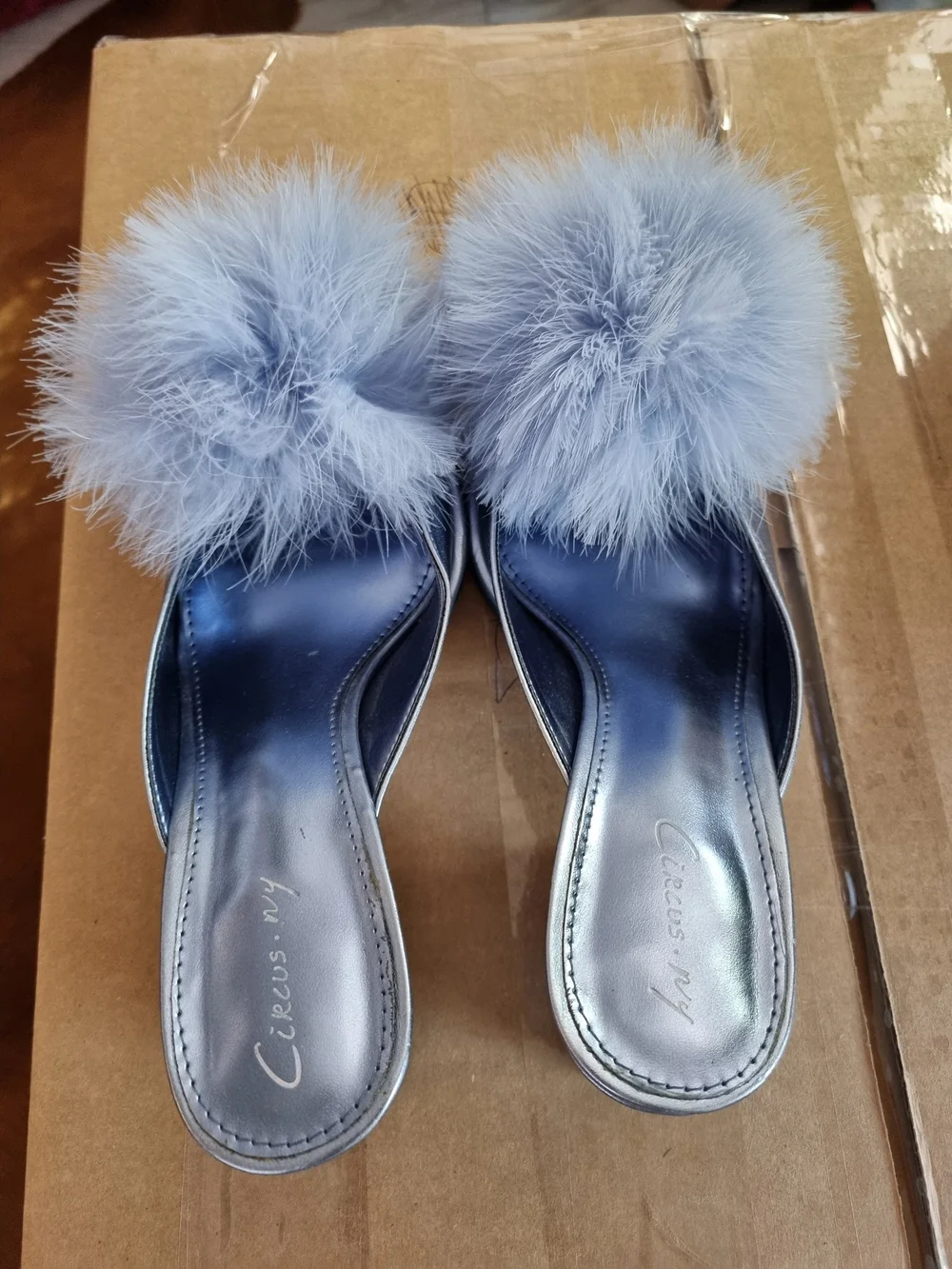 Circus by Sam Edelman Blue Block Heel Sandals - Picture 2 of 4